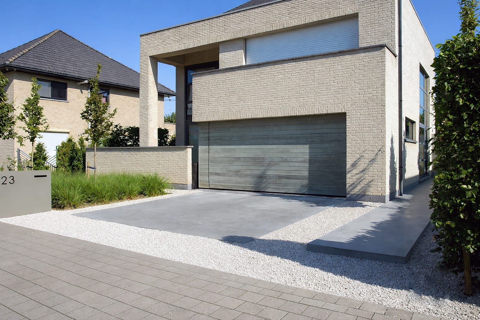 Designtuin met waterpartij