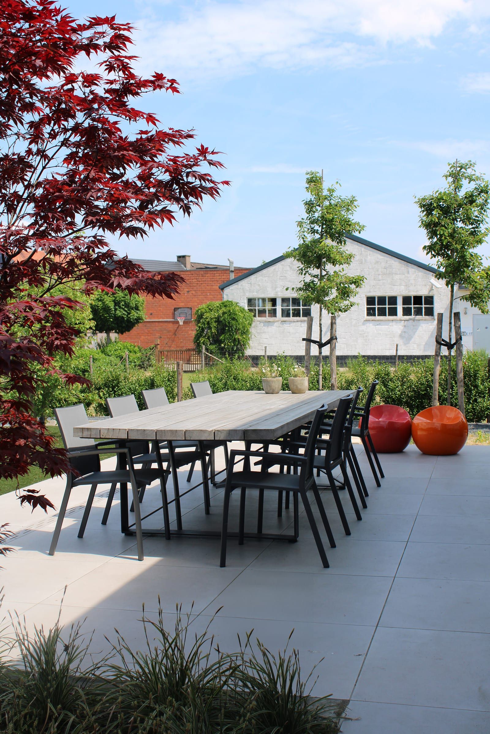 Moderne tuin met zwembad 4