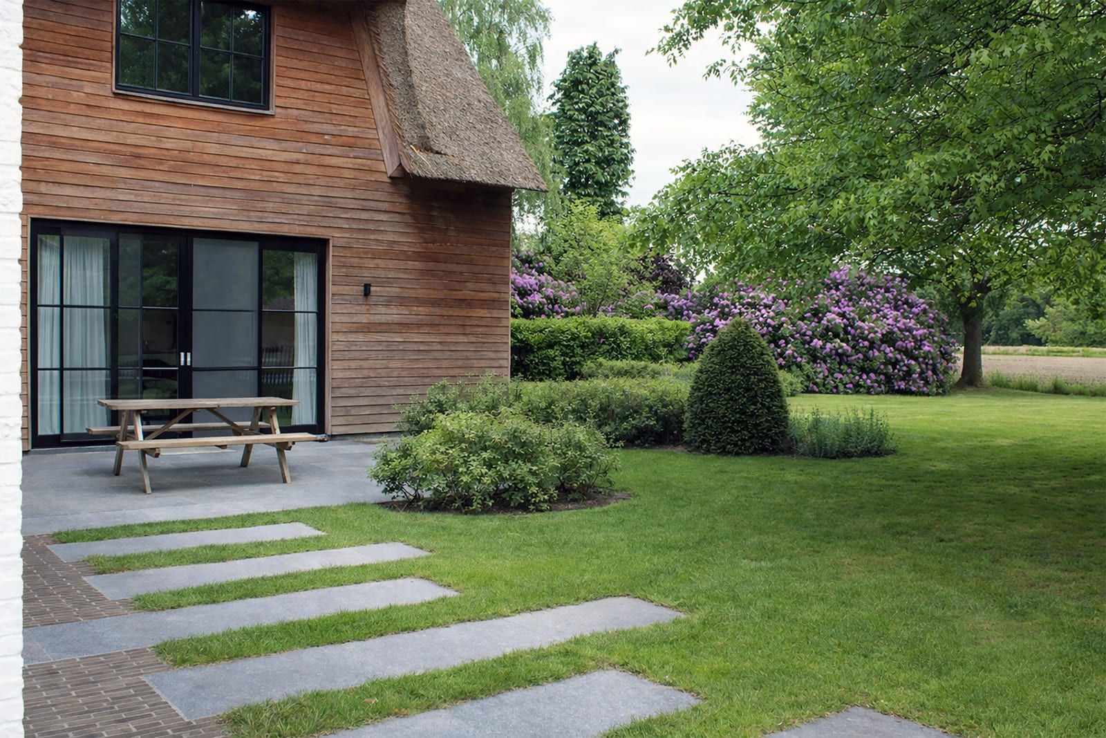 Landelijke villa tuin