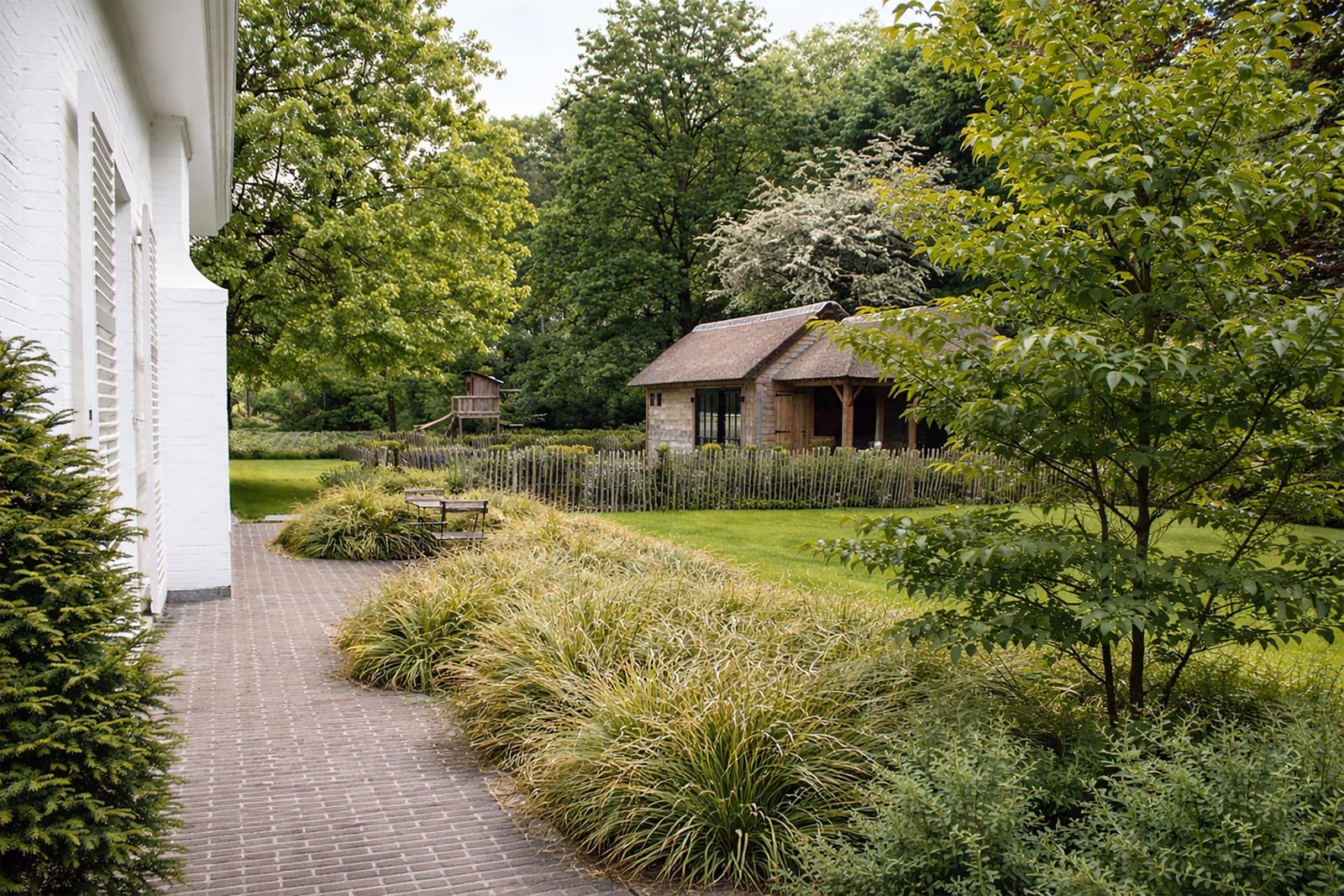 Landelijke villa tuin