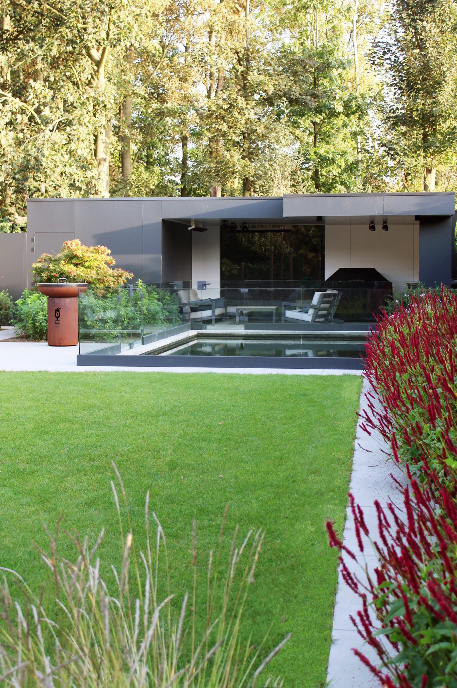 Moderne achtertuin 1